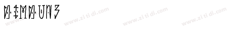 SimSun_3 常规字体转换